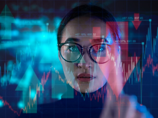 Lady looking at screen